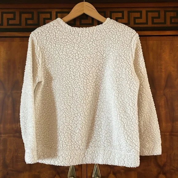 Total Girl Girls Plus Snowman Sweater Size XL 18.5 Holiday Pullover Cream - Picture 2 of 6